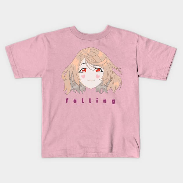 Women blushing Kids T-Shirt by Muyaya